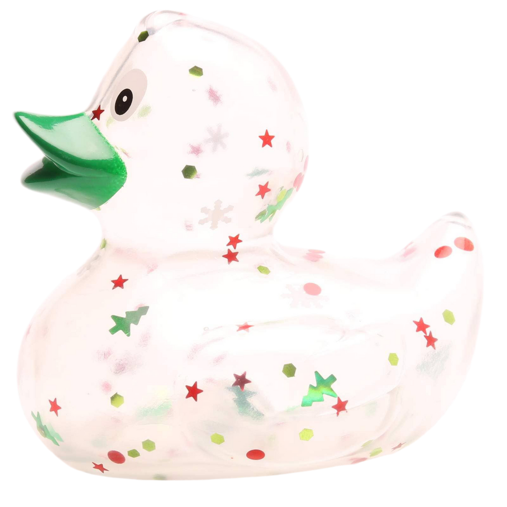 canard classique a paillettes de noel vert