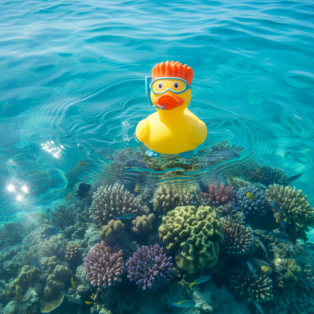 Eend snorkelen