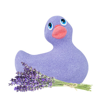 Bomba de baño de pato de lavanda