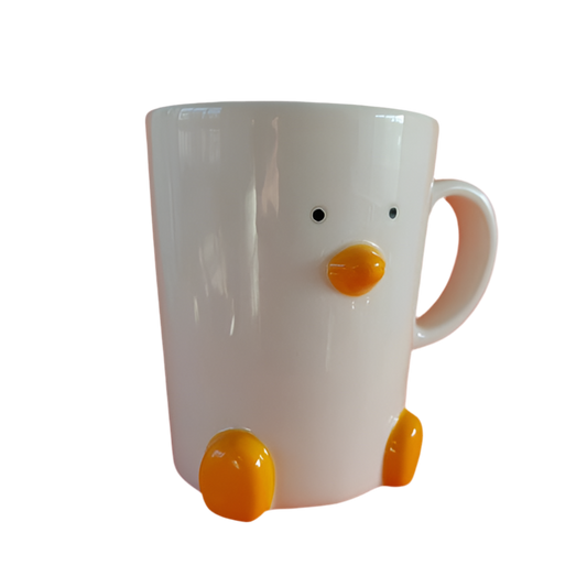 White duck mug