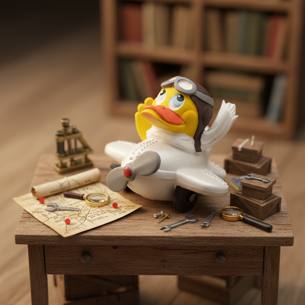 Flugzeugpilot-Ente