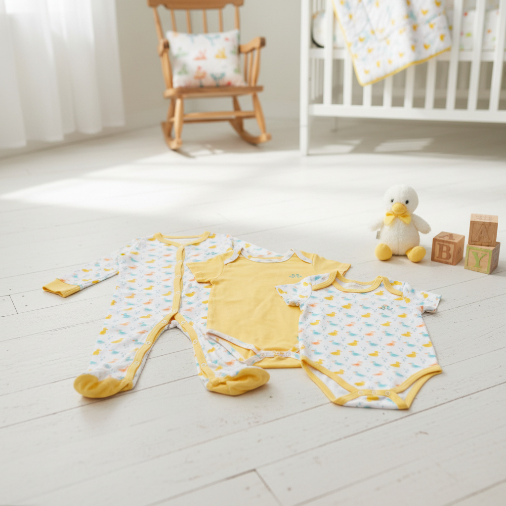 2er-Pack Babybodys mit Entenmotiv