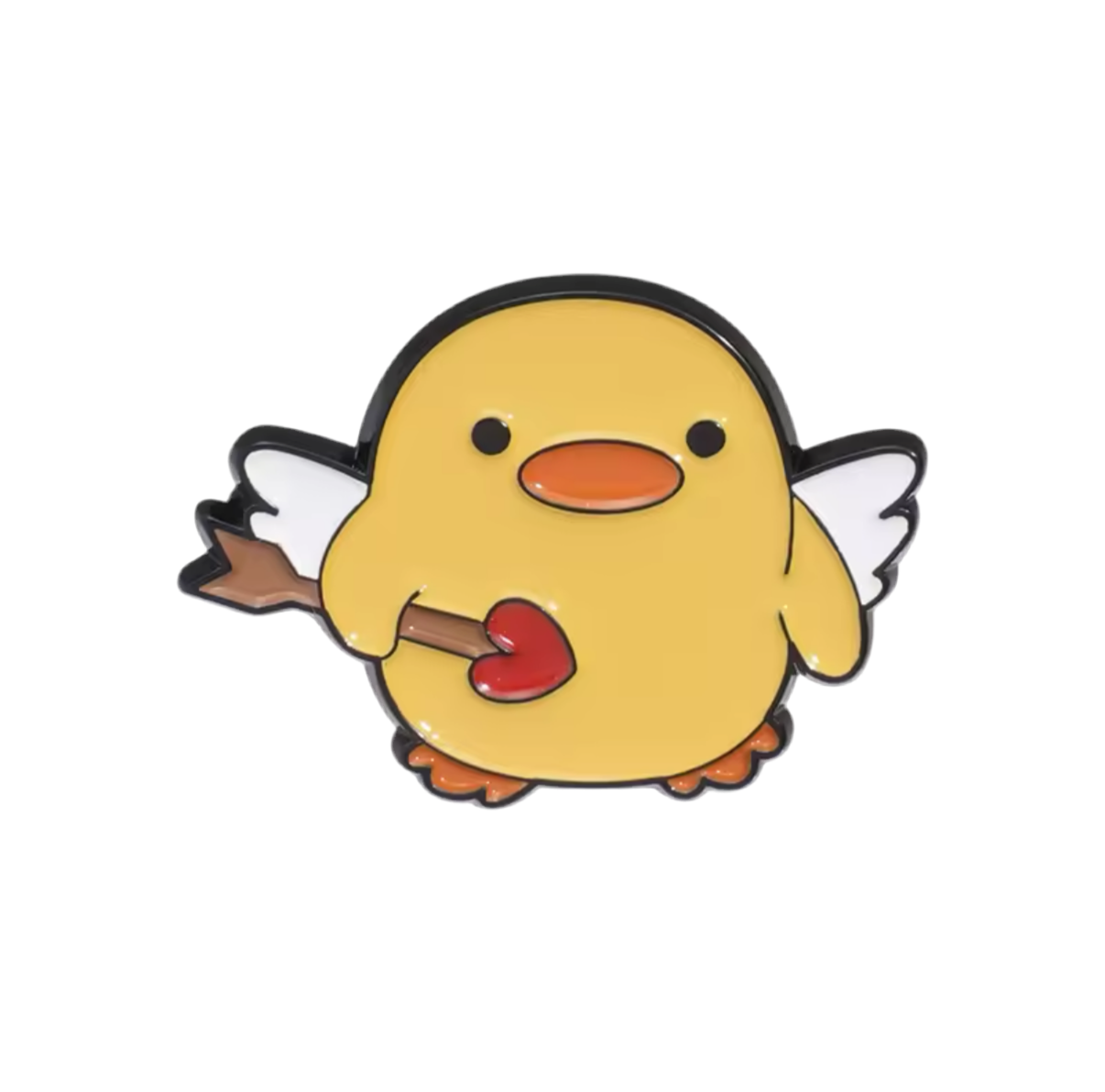 Yellow Cupid Duck Pin