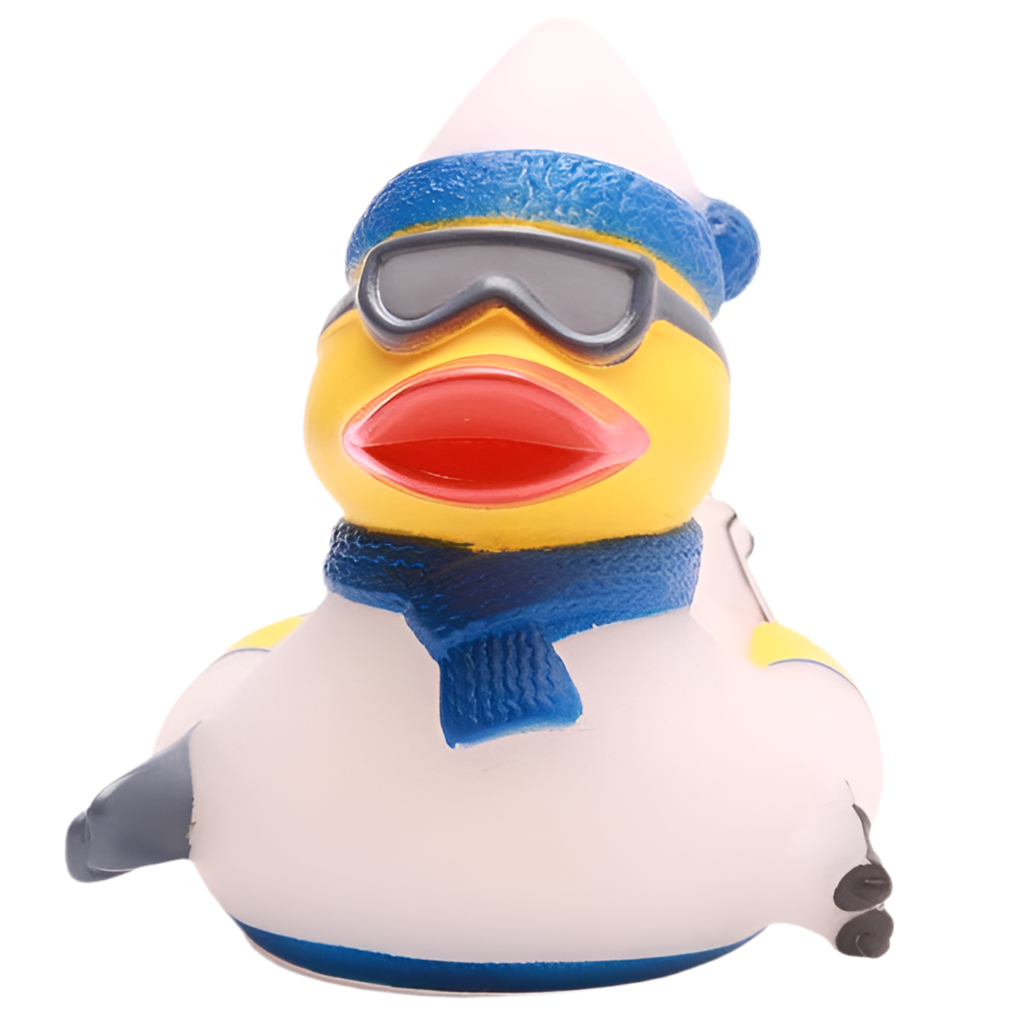 Canard Skieur Bleu