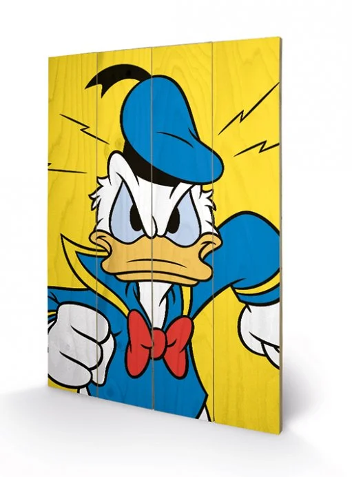 Druck auf Holz – Donald Duck Mad