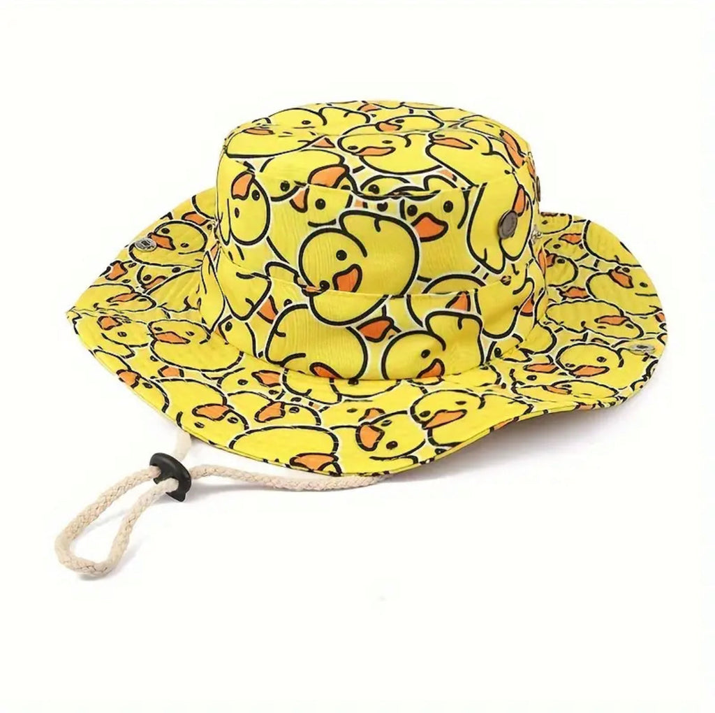 Chapeau Jaune avec Canard Jaune