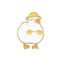 Pin's Canard Blanc Timide Chapeau