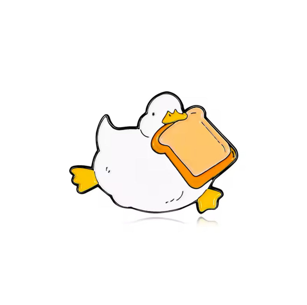Pin's Canard Blanc Pain de mie