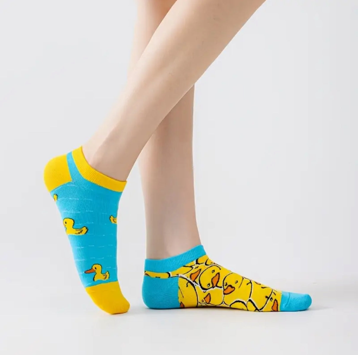 Chaussettes Courtes Dépareillées Canards