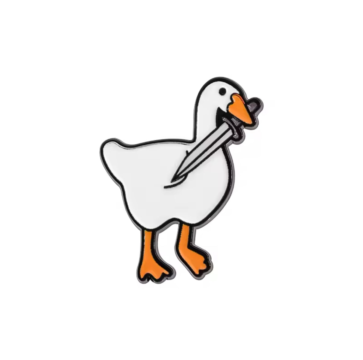 pins canard blanc avec epee cdb