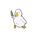 White Duck Knife Pin