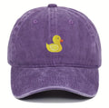 Casquette Délavée Canard Jaune Brodé