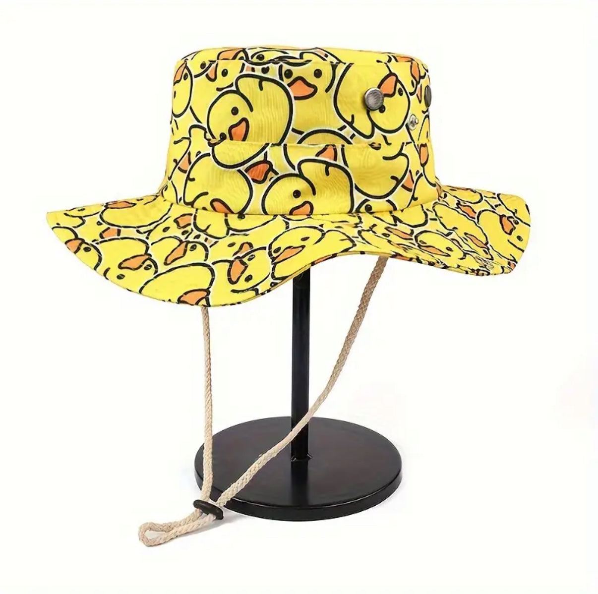 Chapeau Jaune avec Canard Jaune
