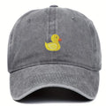Casquette Délavée Canard Jaune Brodé