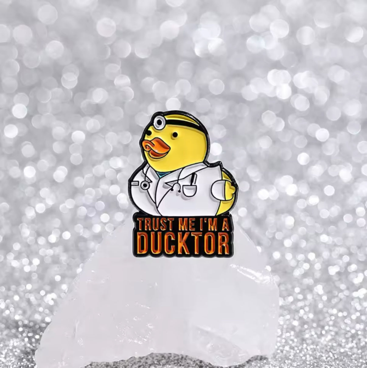 Yellow Duck Pin "Trust Me I'm Ducktor"