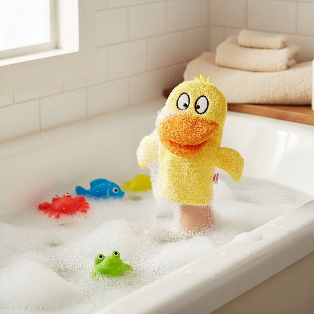 Eend toilet handschoen