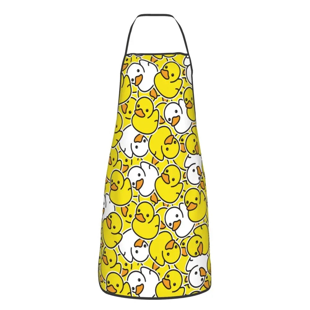 Yellow and White Duck Apron