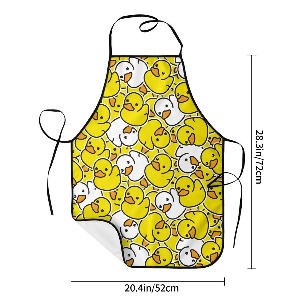 Yellow and White Duck Apron