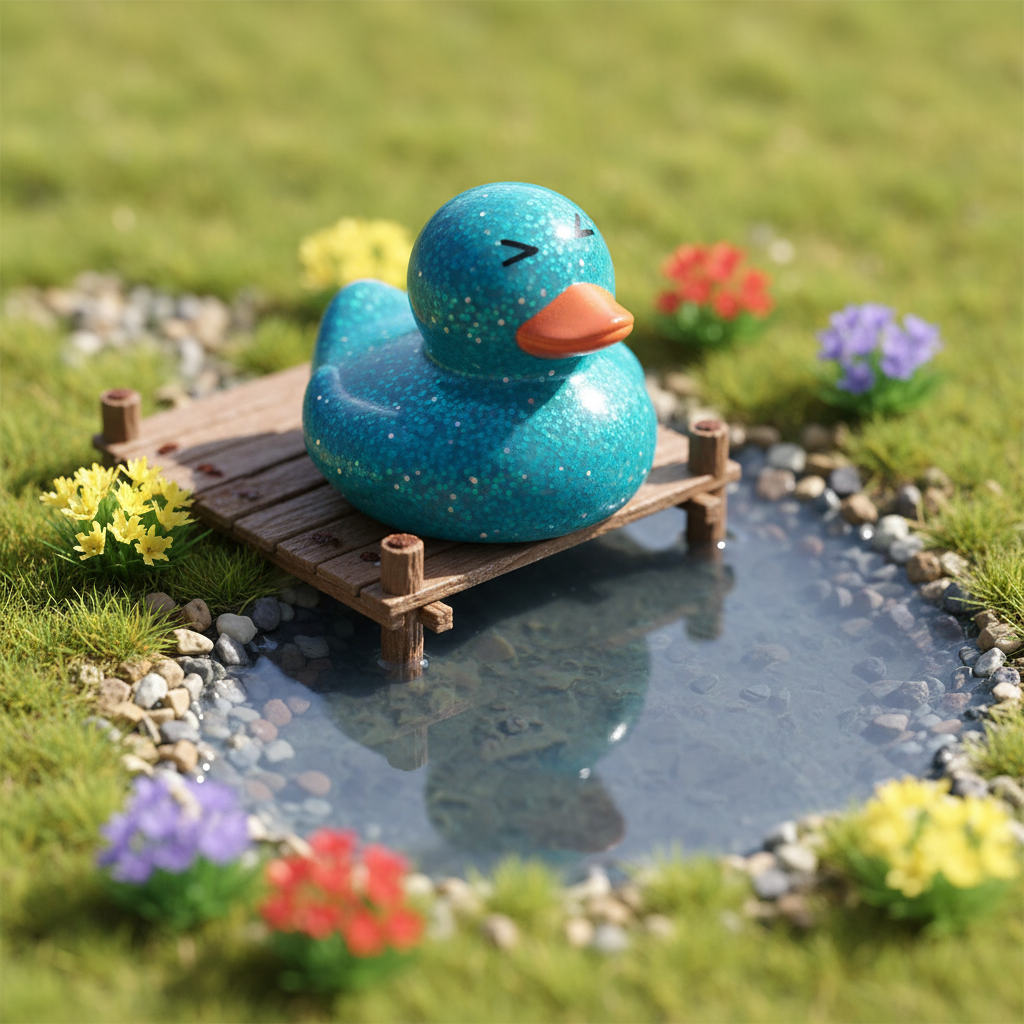Canard Pailleté - Bleu