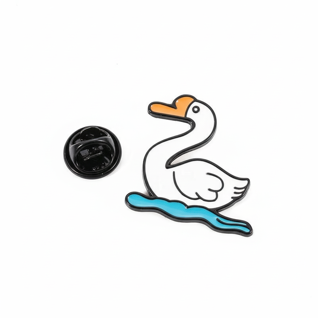 Pin's Canard Blanc sur l’eau