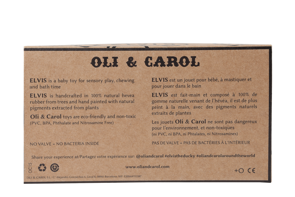 Elvis le Canard Pois Dorés – Jouet de bain et dentition bébé – vue produit 6