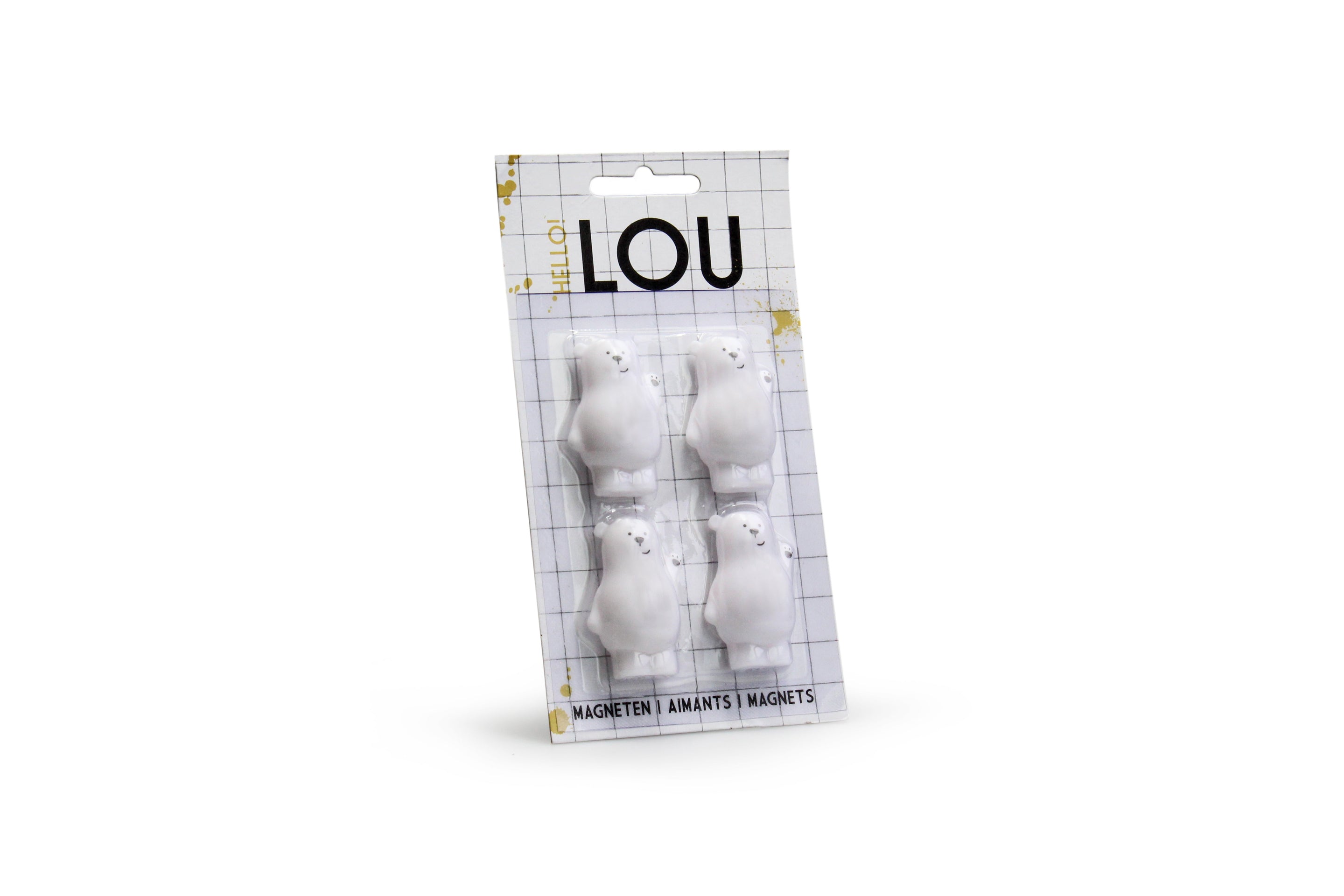 Set de 4 Magnets Ours Lou