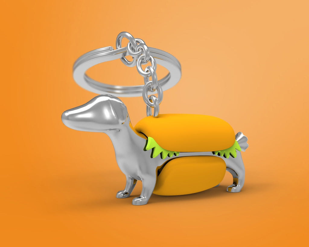 Porte clés Chien Hot Dog