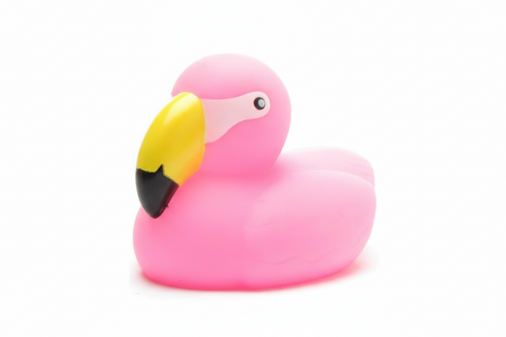 Bath pink flamingo