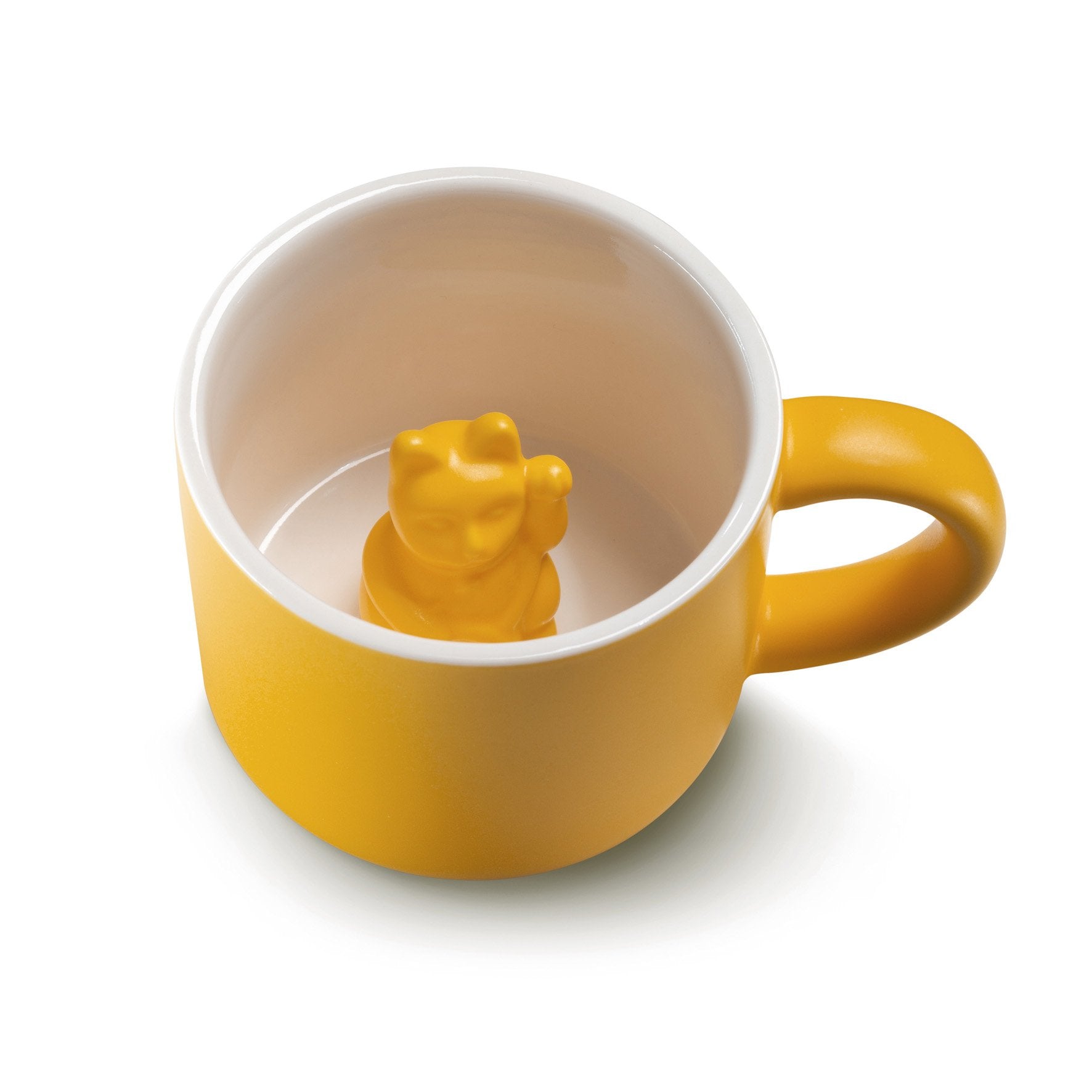 Mug Chat Chanceux Jaune Profond