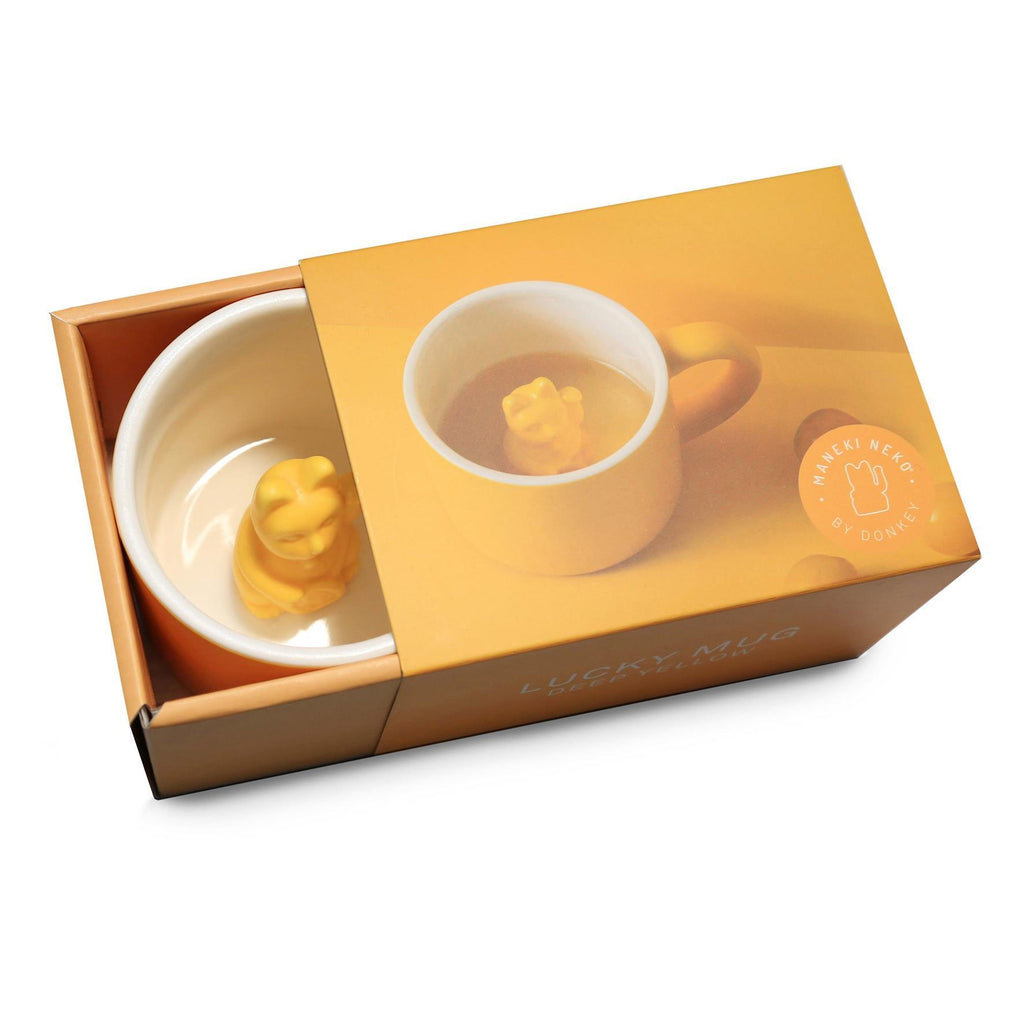 Mug Chat Chanceux Jaune Profond