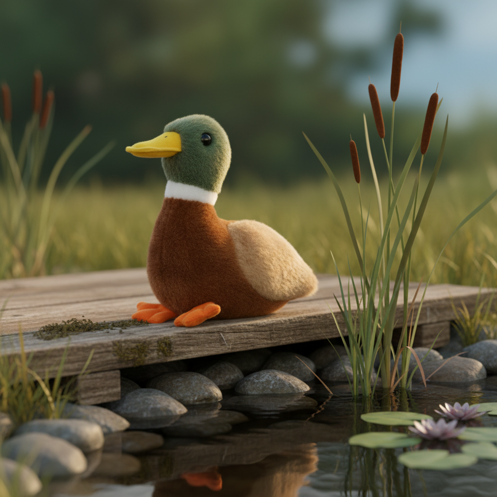 Peluche anatra colter.