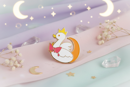 Pin's Canard Blanc Lune – vue produit 2