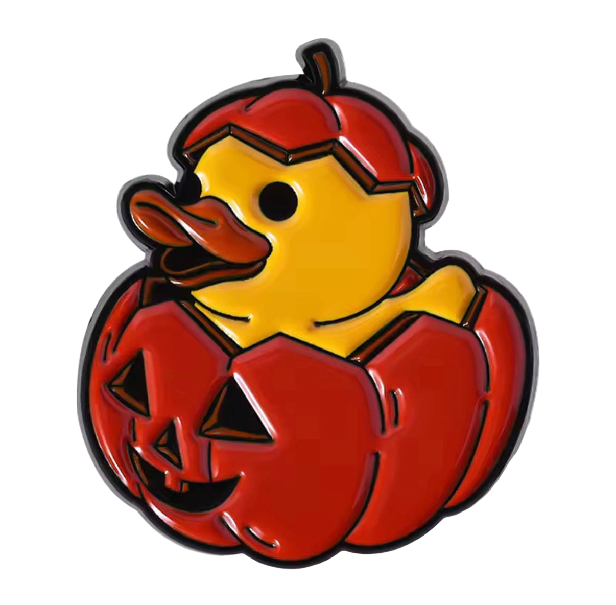 Pin’s Canard Jaune Citrouille