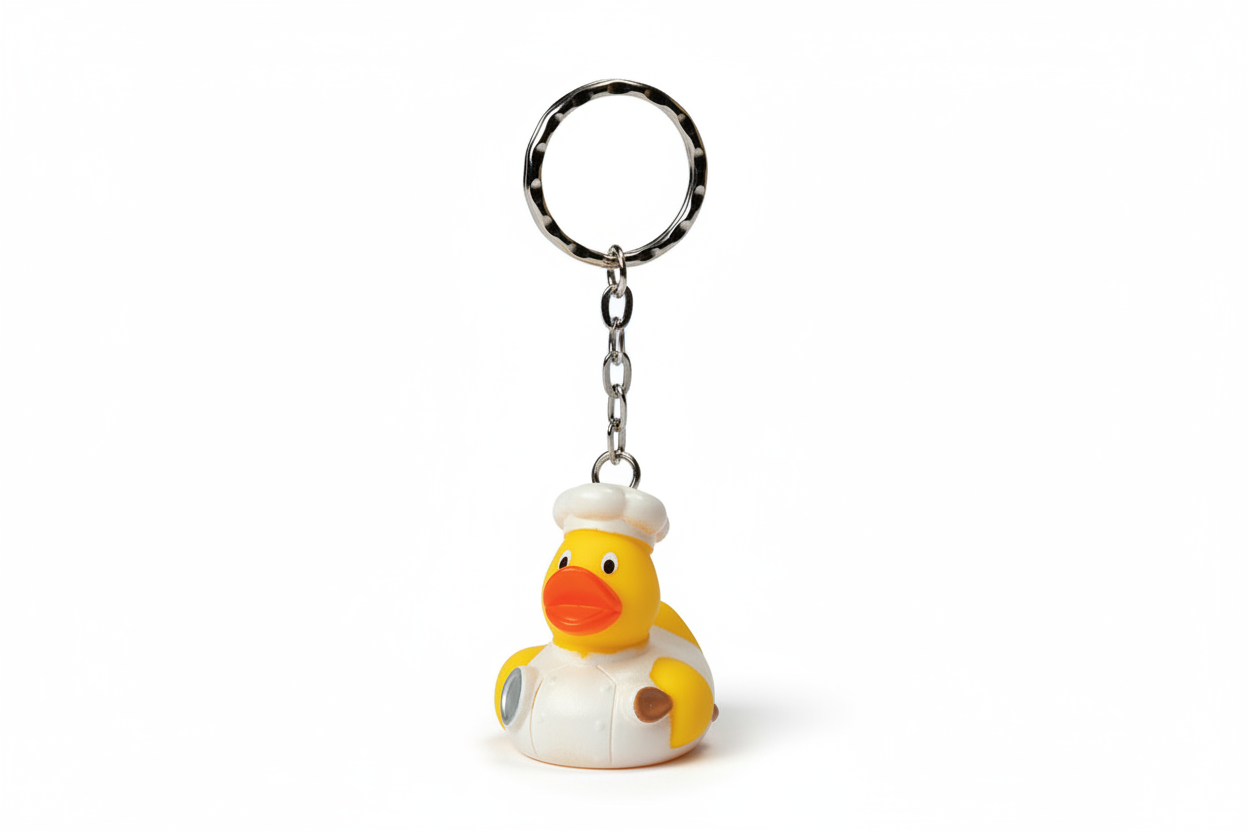Porte cles clé clefs rond imprime double face canard vintage Porte cles clé clefs rond imprime double face canard vintage