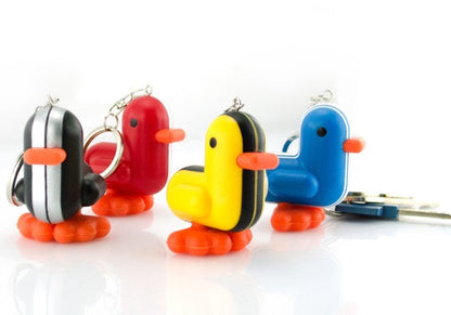 Race red duck keychain