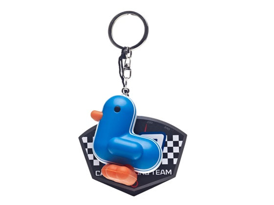 Racer Blue Duck Keychain