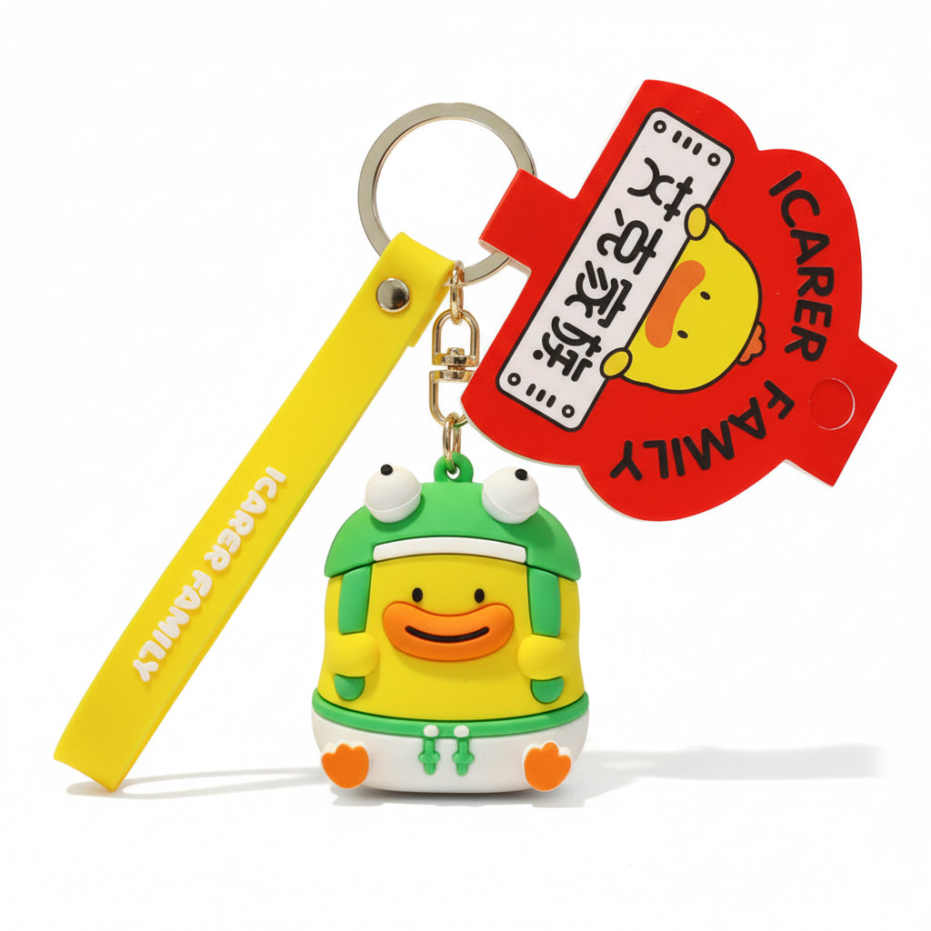 Porte clés Canard Bonnet Grenouille