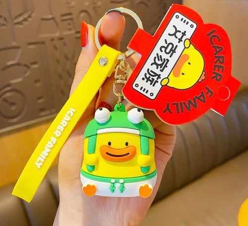 porte-cles-canard-bonnet-grenouille-icarer-family