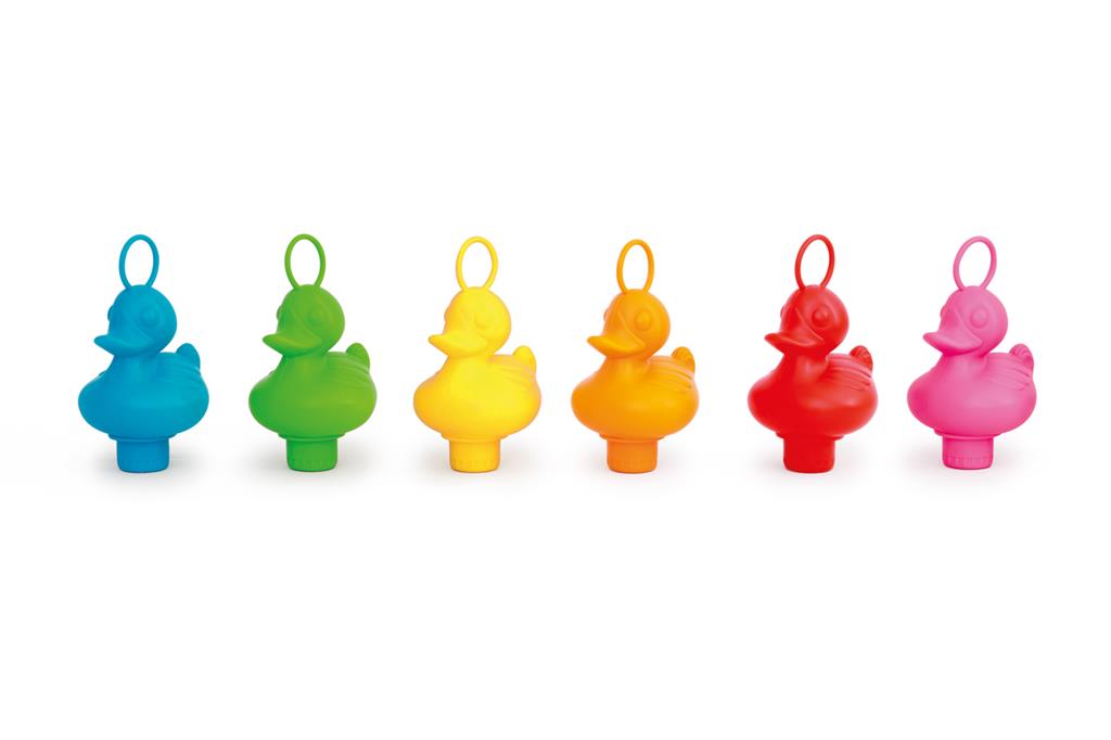 Lot de 6 Canards de Pêche aux Canards - Arc en Ciel