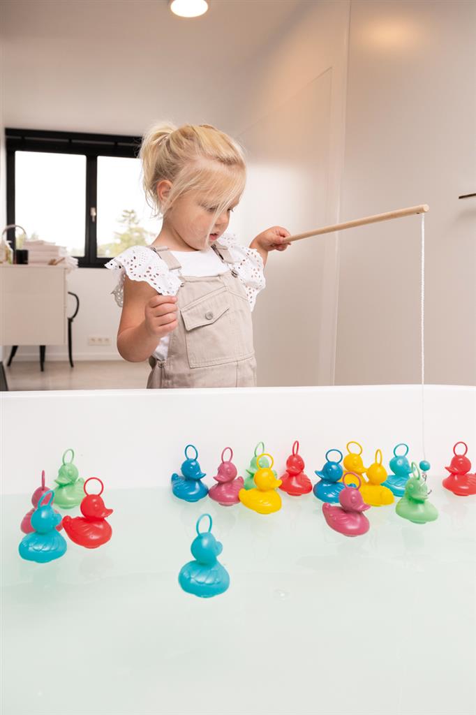 Duck fishing duck - Coral