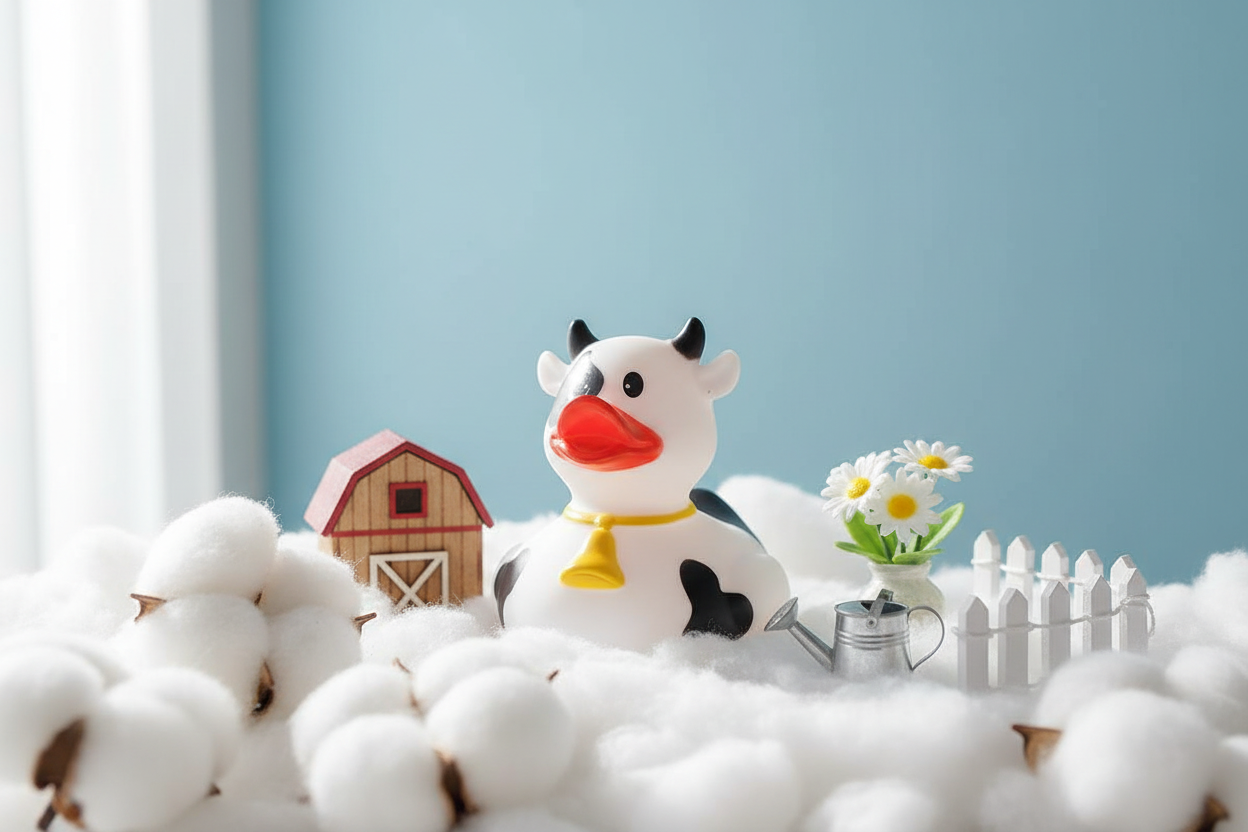 Canard Vache noire et blanche