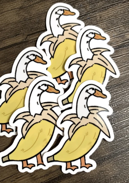autocollant-banana-duck