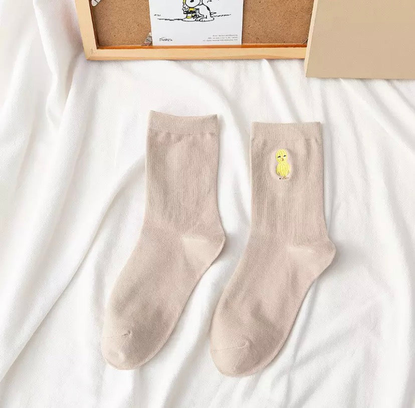 Socken Kleines Küken bestickt