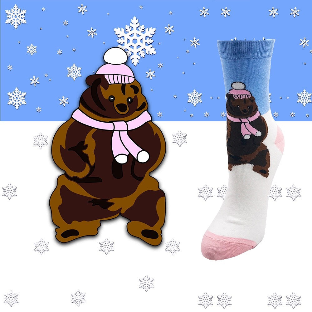 Chaussettes Ours Hiver