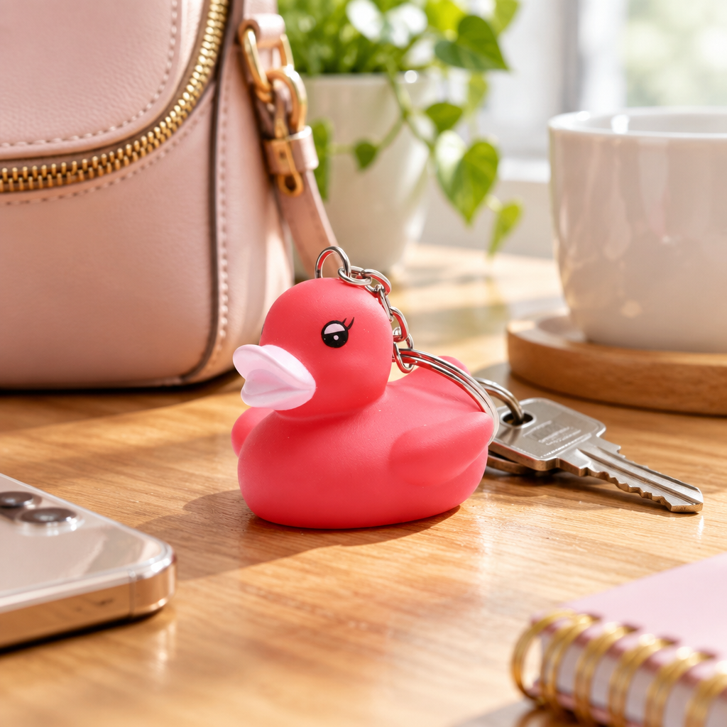 Porte-clés Canard Rouge