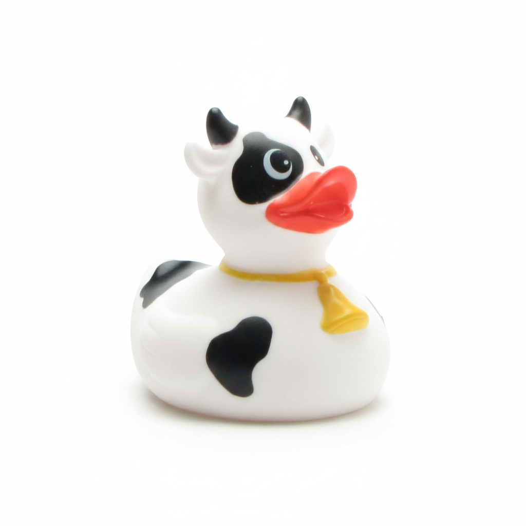 Canard Vache noire et blanche
