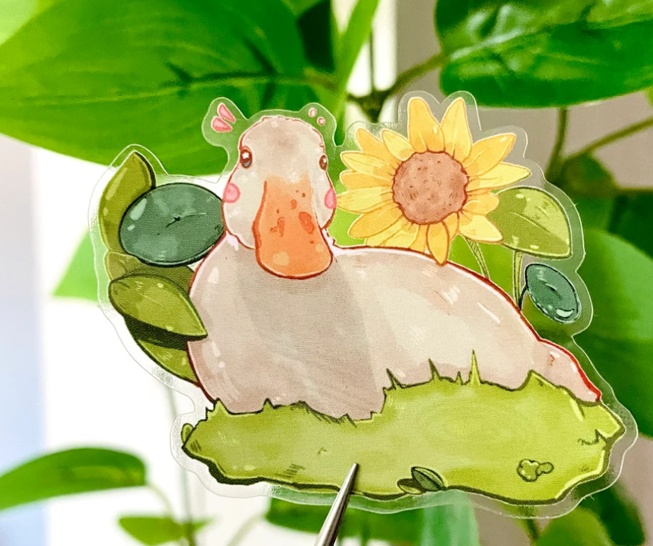 autocollant-canard-de-printemps-bubblesartcraft