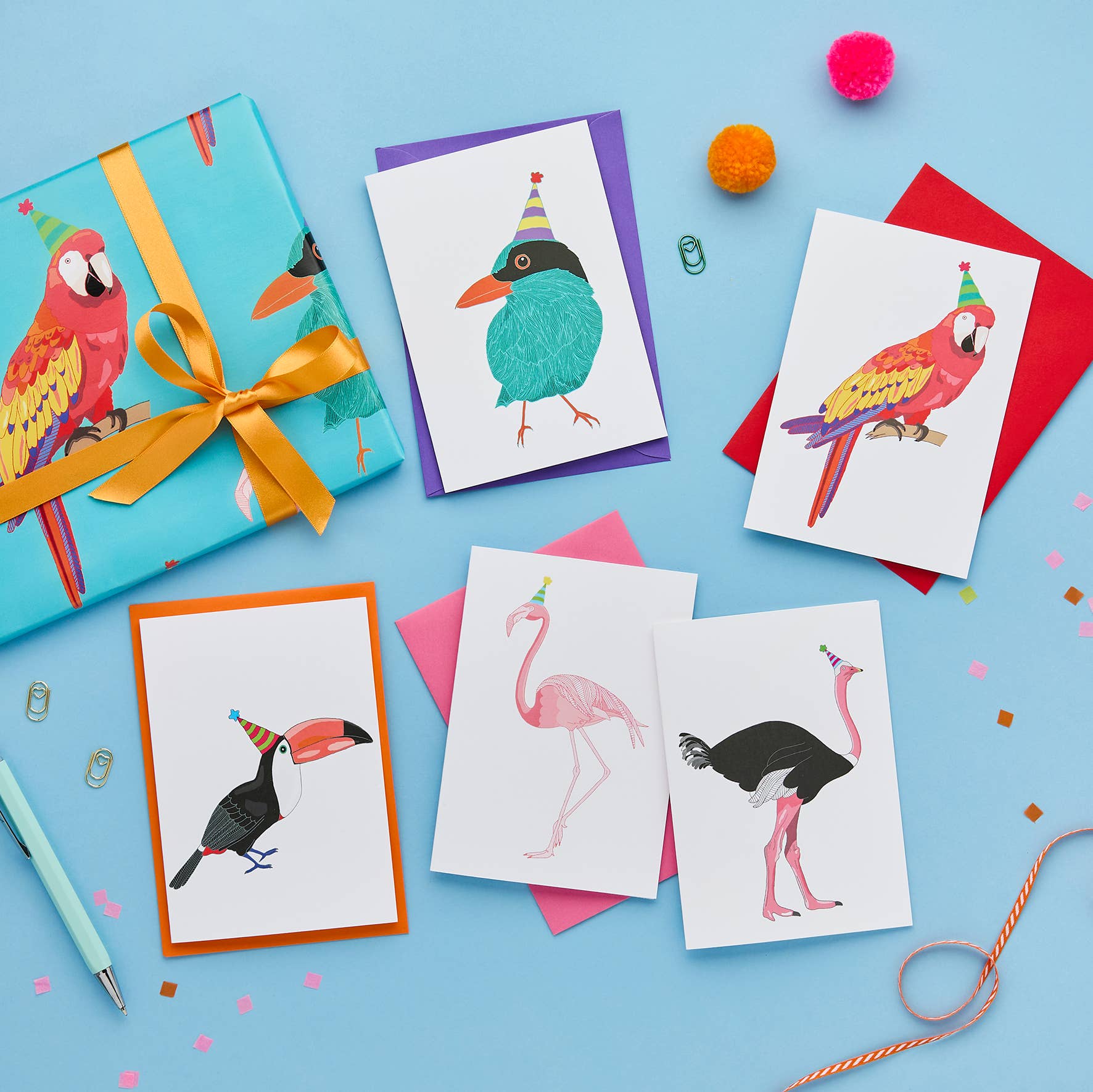 Carte d'anniversaire Toucan