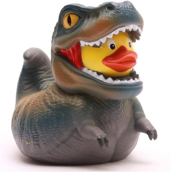 Canard de bain T-Rex - gris - canard en caoutchouc