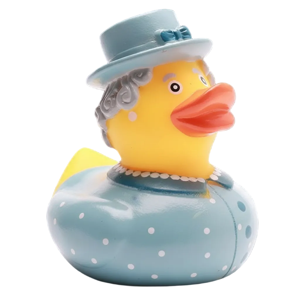 Queen Elizabeth II Duck - Blue